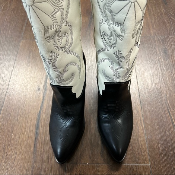 🆕 Steve Madden Lasso boot in black and bone SZ 10 - Picture 4 of 9